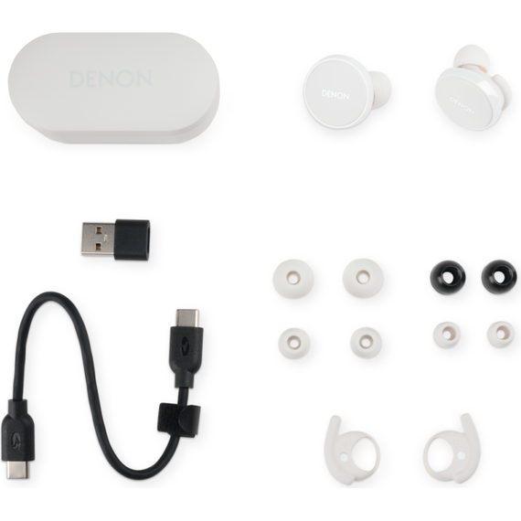 Беспроводные наушники Denon PerL Pro white, Цвет: White, изображение 6