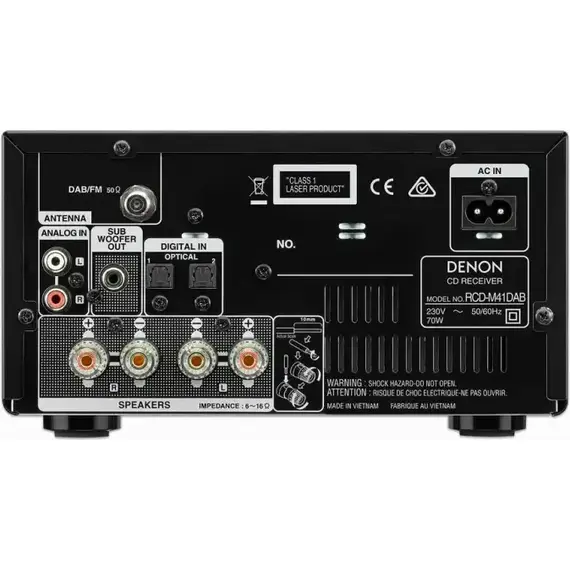 Мини-система D-M41 DAB black, Цвет: Black, изображение 2